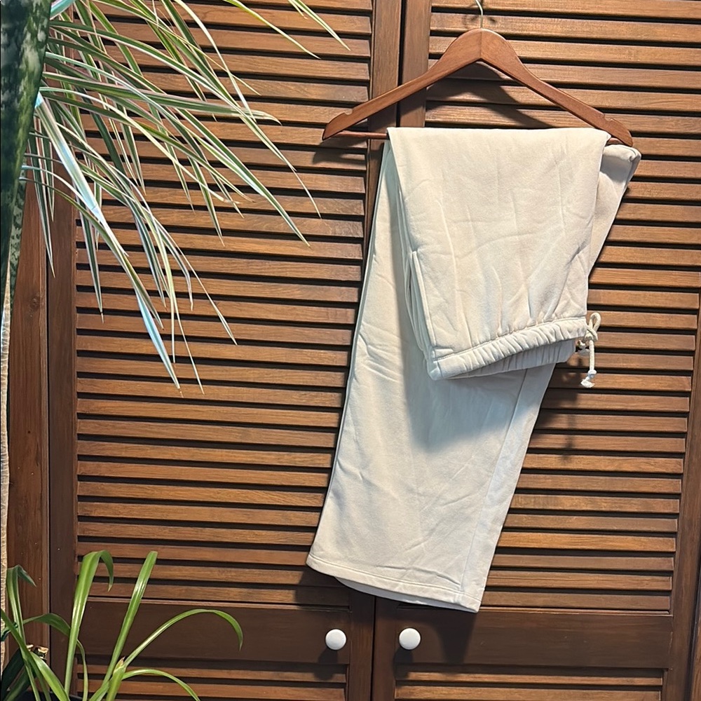 H&M Cream Wide Leg Pants